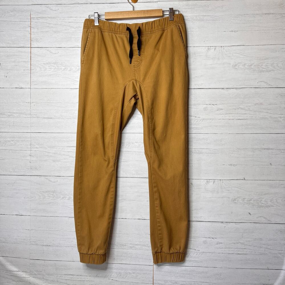 Southpole Pants Mens Size Small Cognac Stretch Twill Joggers Flex the Movement